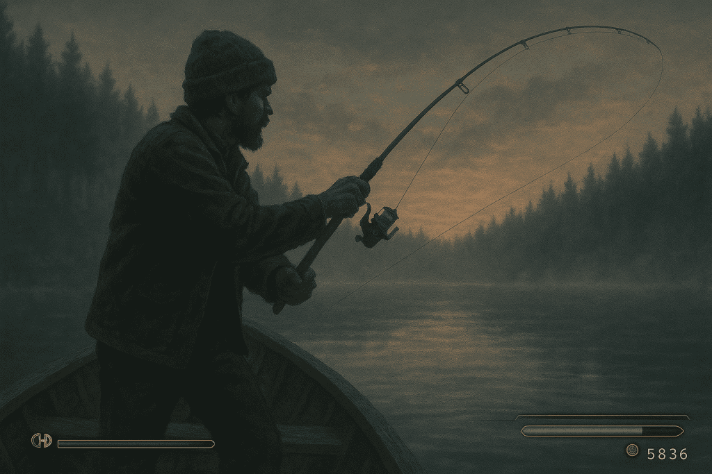 Chillest Side Quest, Gamer Fishing XP Casting In A Boat