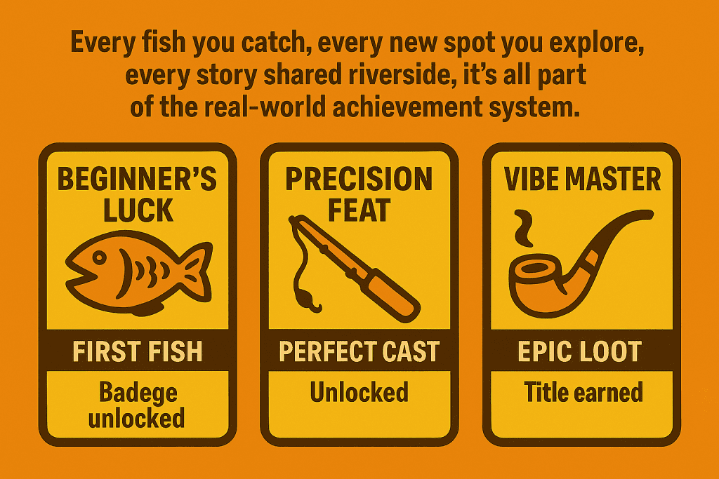 Fishing for gamers Badges World Achievement