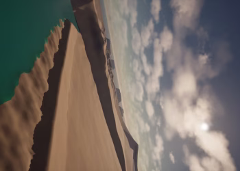 March: a camera test gone sideways, a cliff edge and a green sea under drifting clouds.