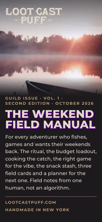 Cover of the Weekend Field Manual: a rowboat on a misty lake at sunrise